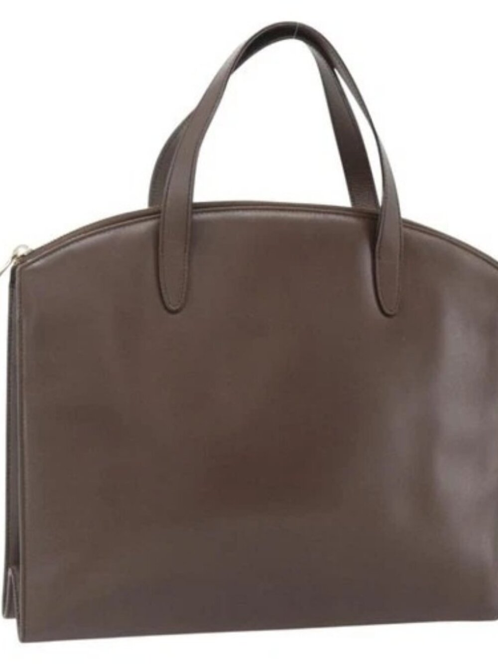 GUCCI Hand Bag Leather Brown Gold 000 1998 0570 Auth 178815